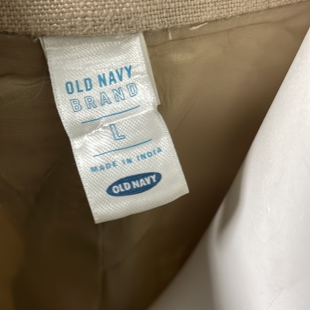 Tan Linen Blazer - Picture 6 of 10